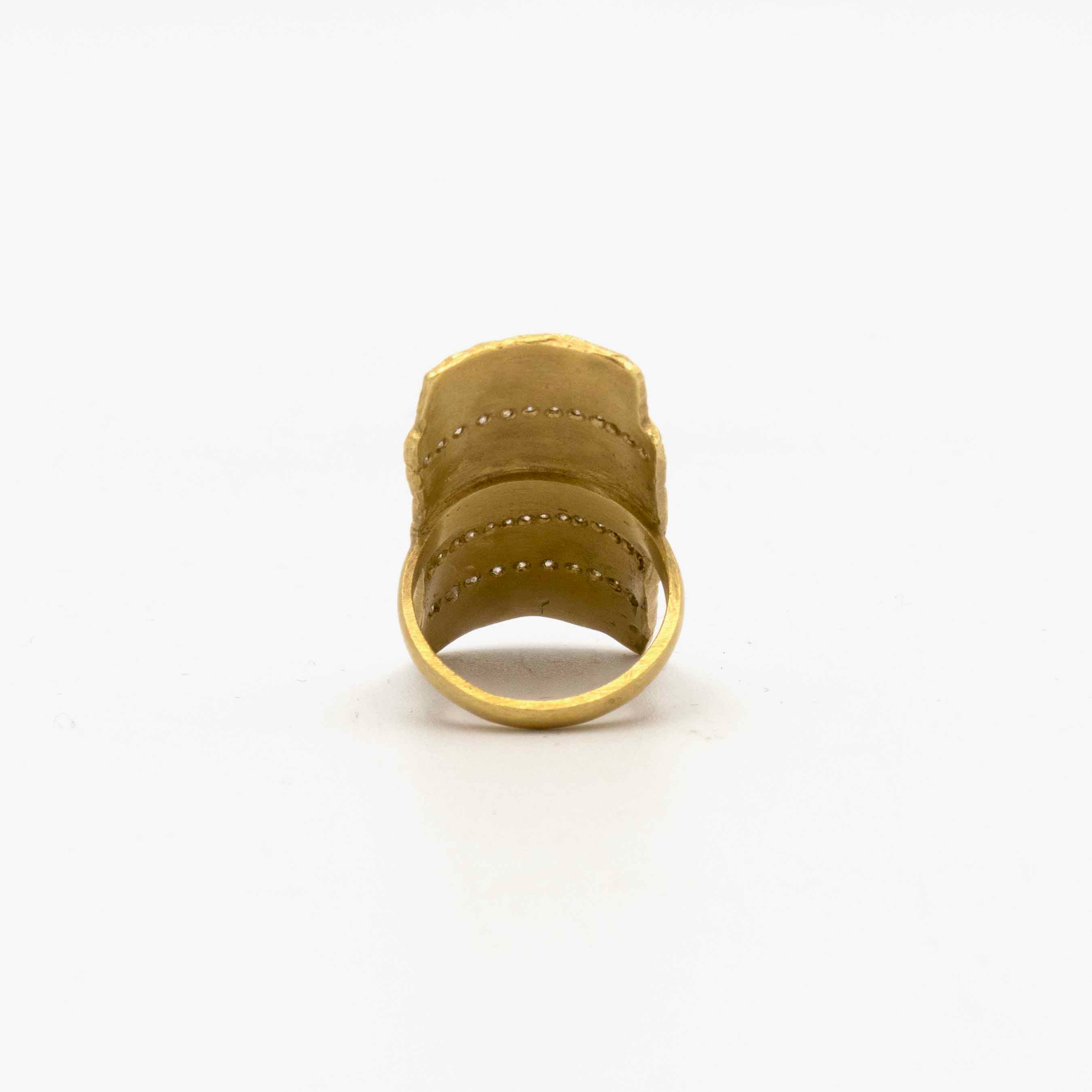 Irit Design 10K Gold Shield Ring
