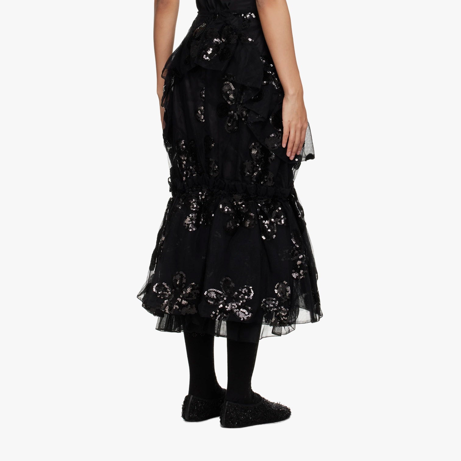 Simone Rocha Gathered Ruffle Skirt