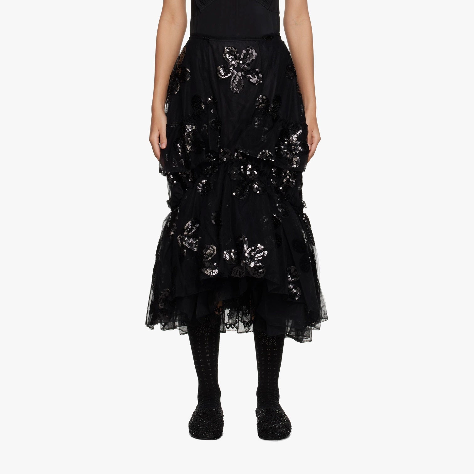 Simone Rocha Gathered Ruffle Skirt
