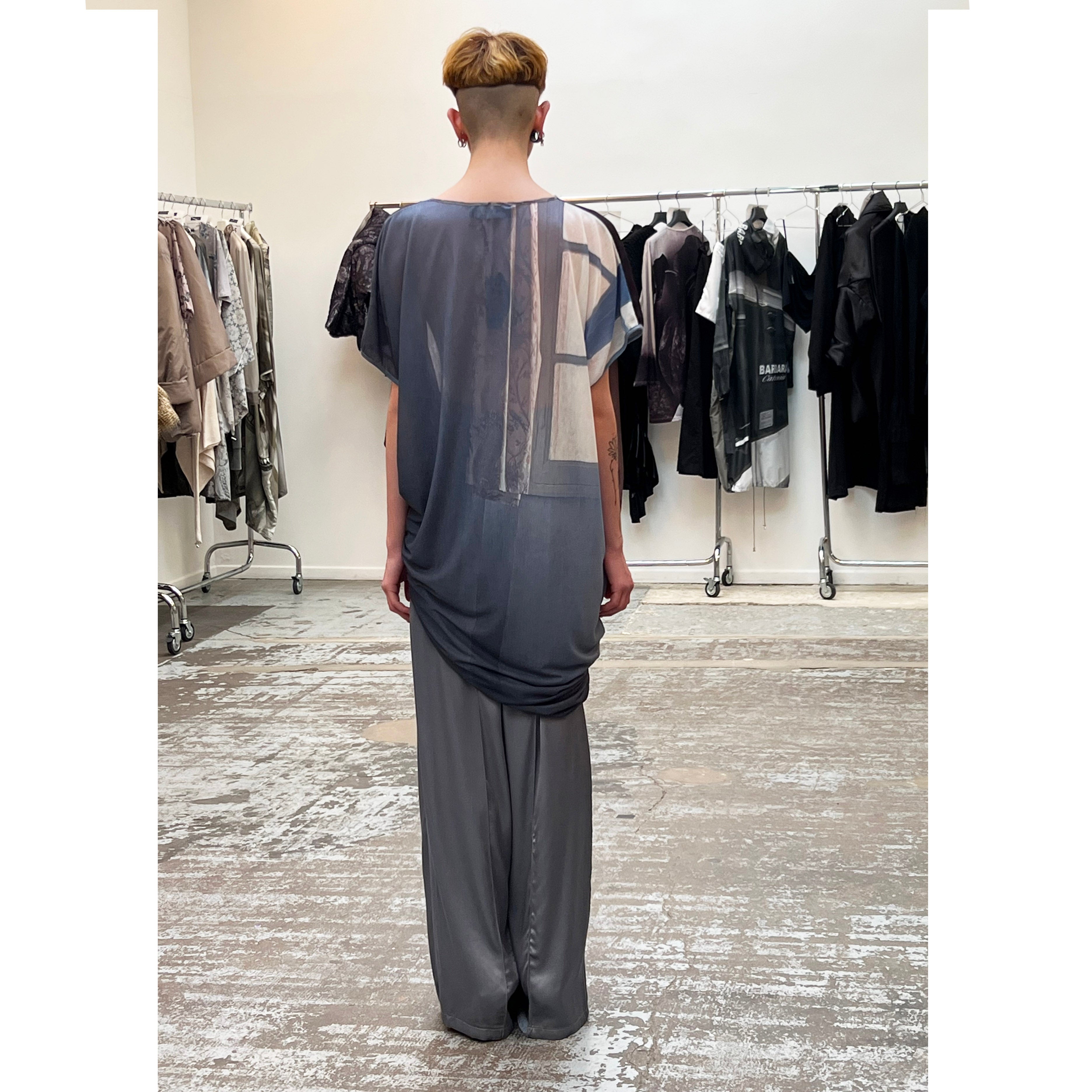 Barbara Bologna Print Tube Dress