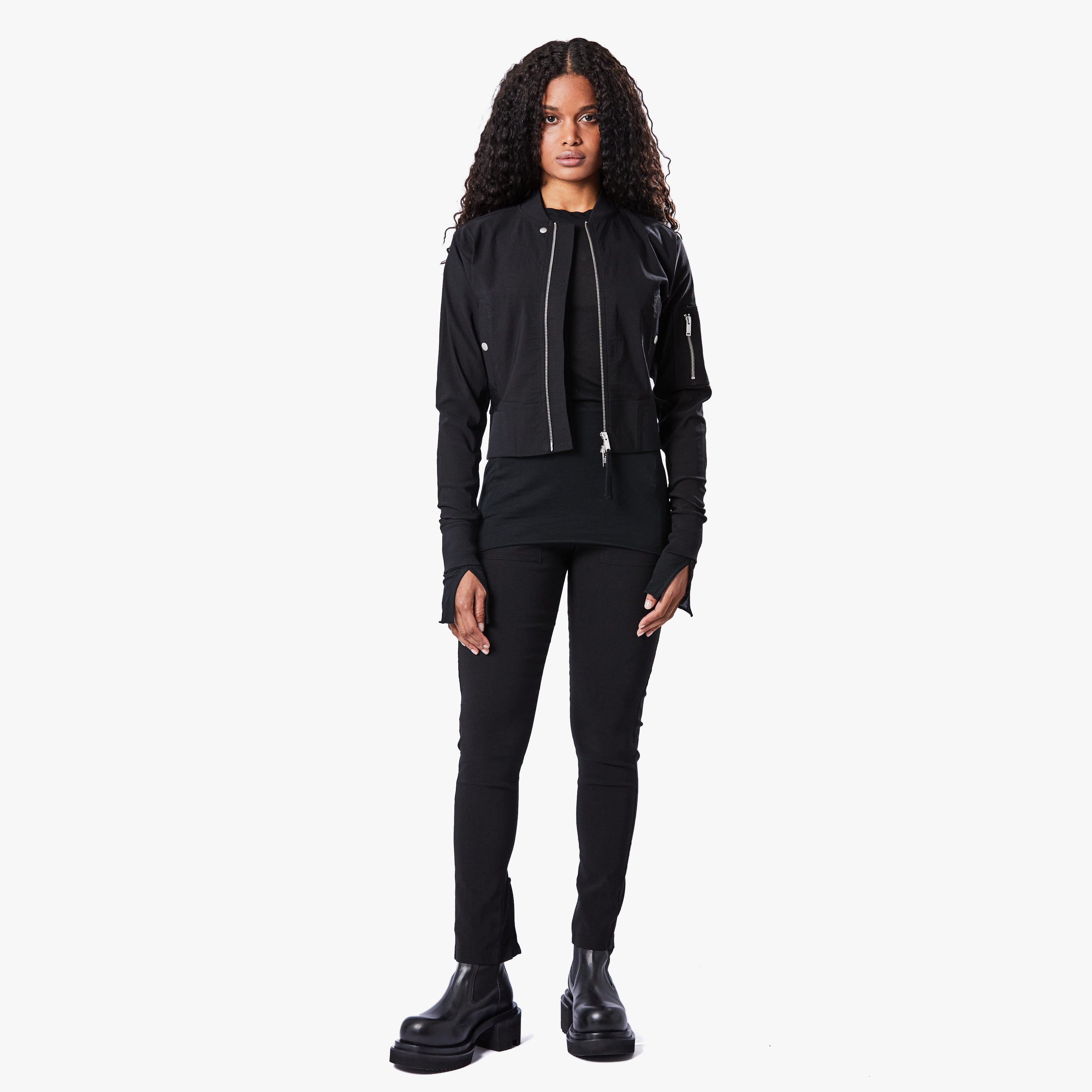 Thom Krom Cropped Bomber Jacket