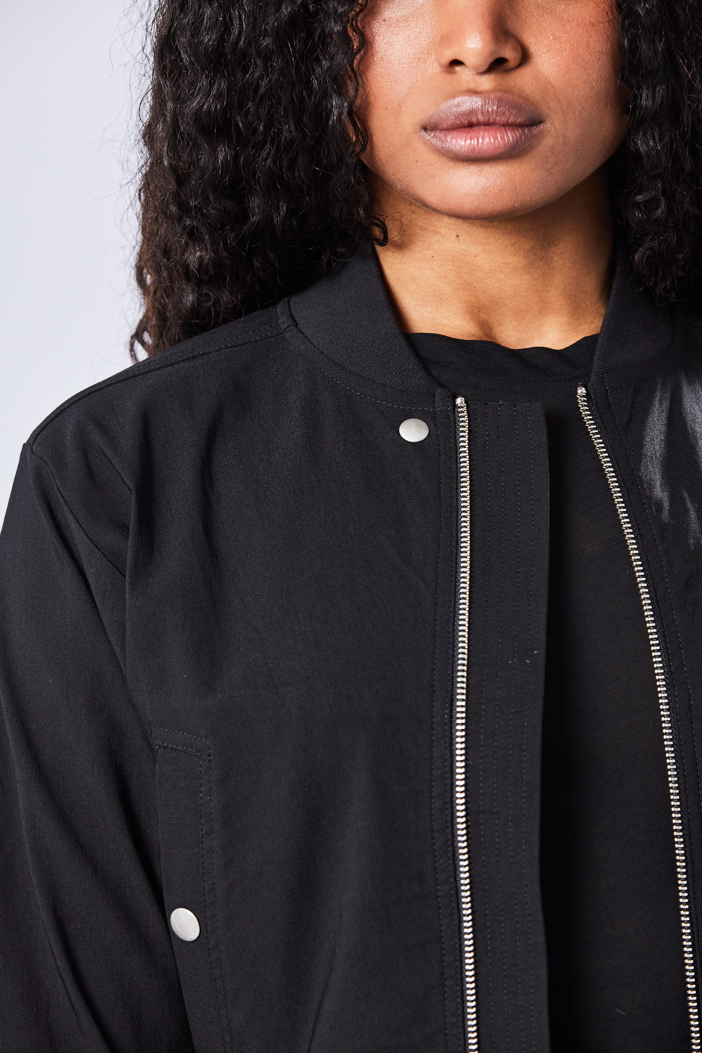 Thom Krom Cropped Bomber Jacket