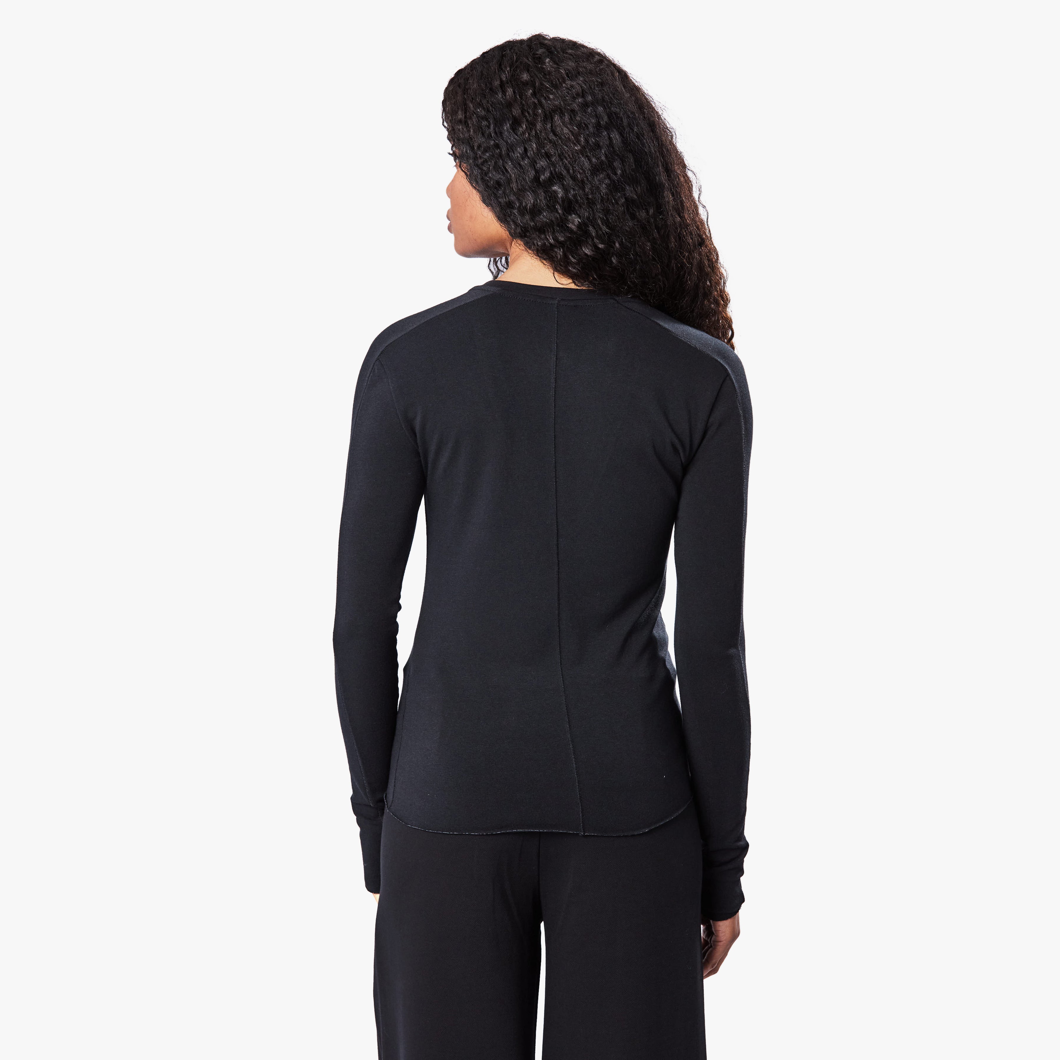 Thom Krom Long Sleeve V Neck T Shirt
