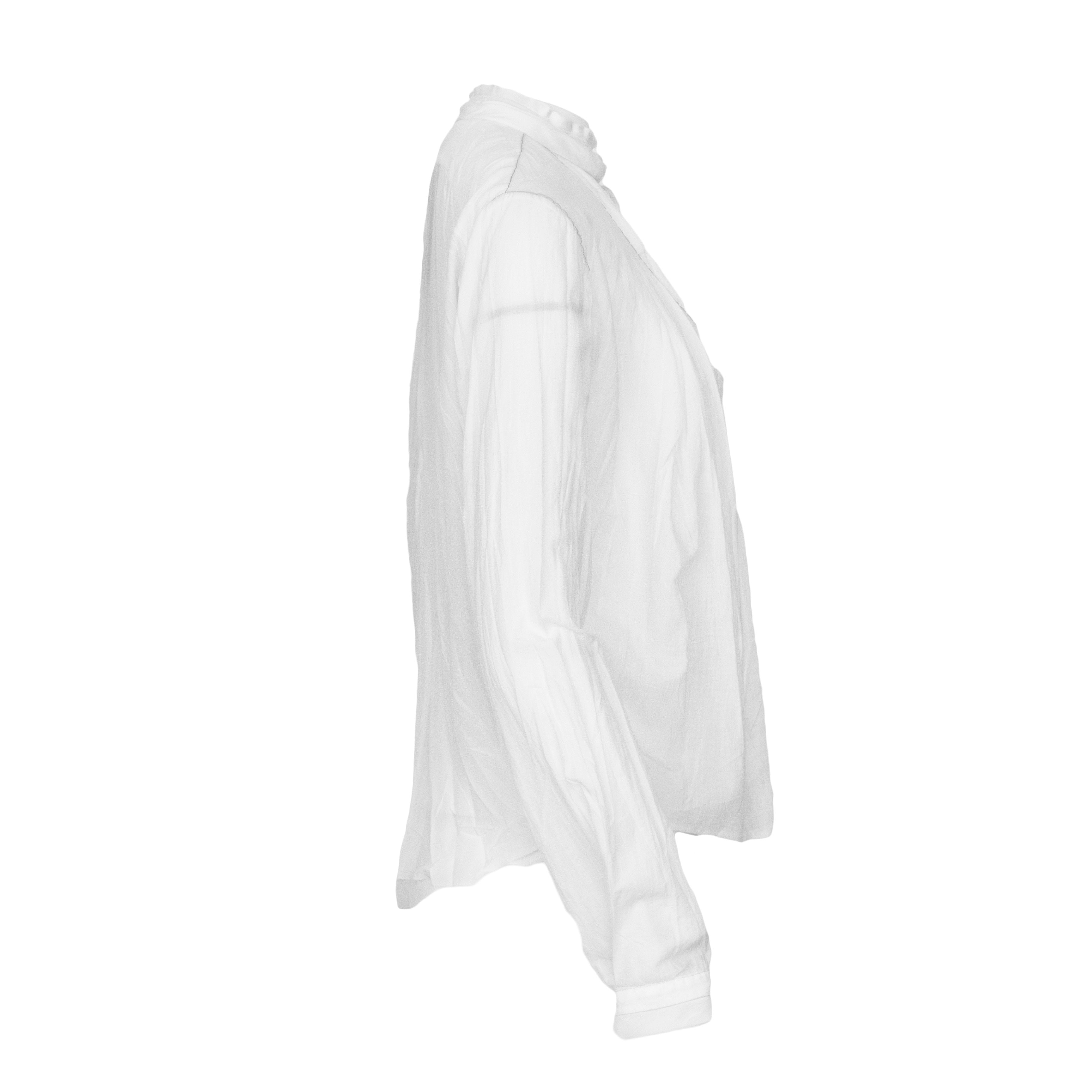UMIT UNAL White Silk Blouse