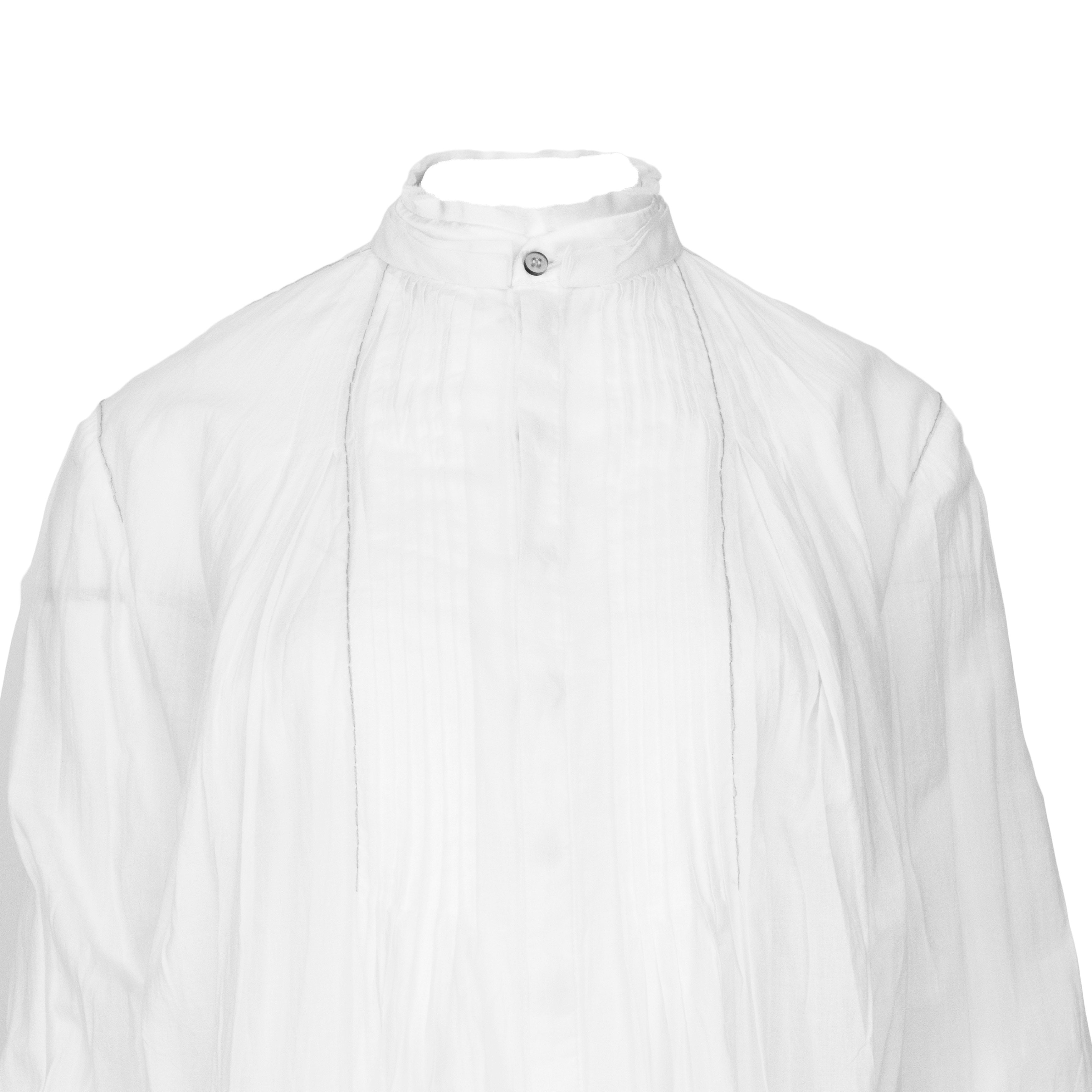 UMIT UNAL White Silk Blouse