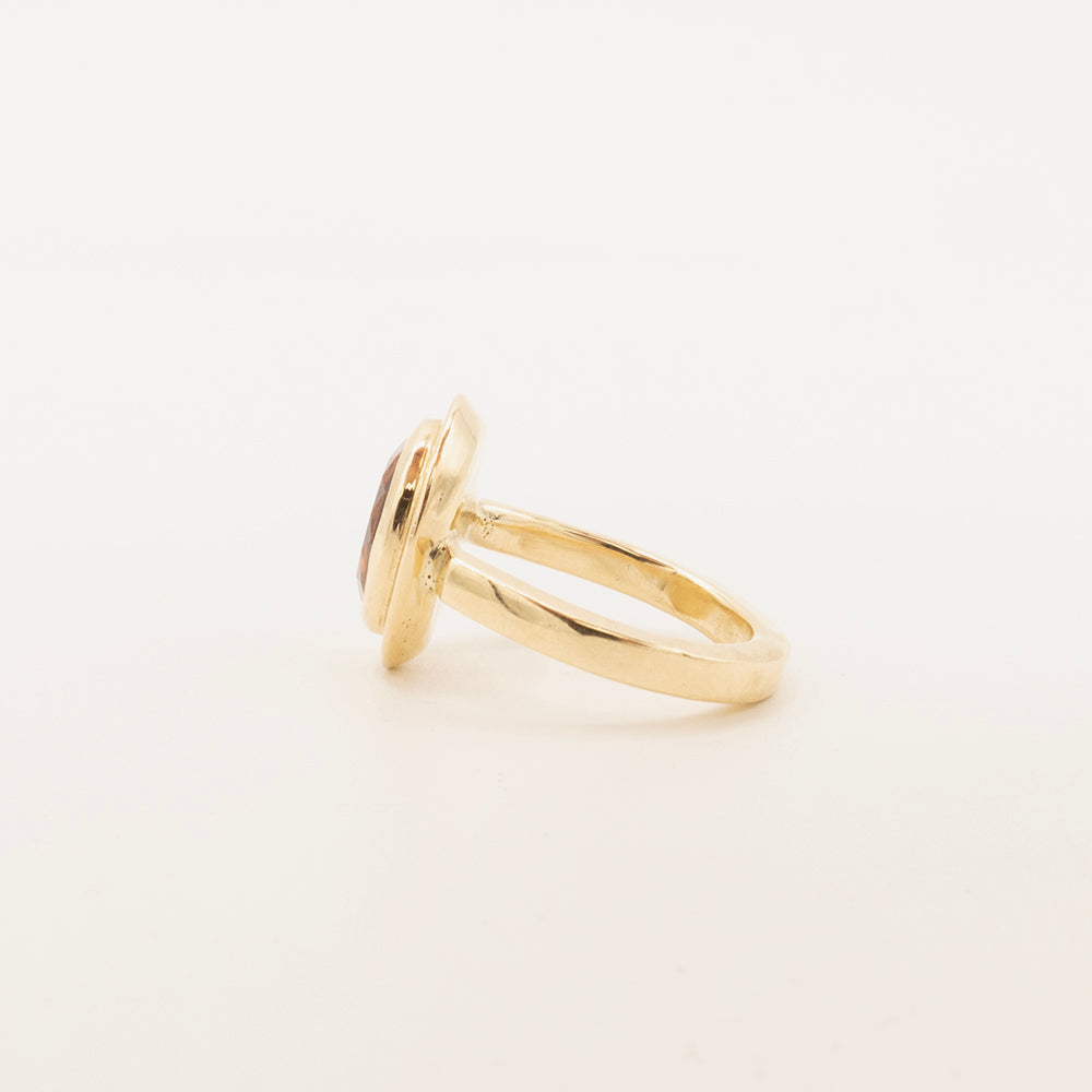 AM Studio Rosecut Berry Tourmaline Ring