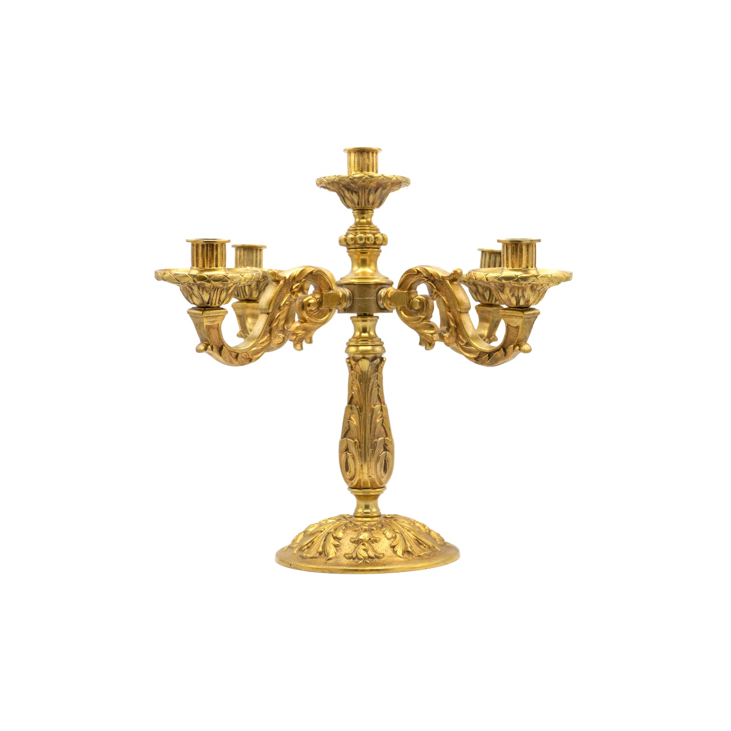 Antique French Gilt Bronze Candelabras