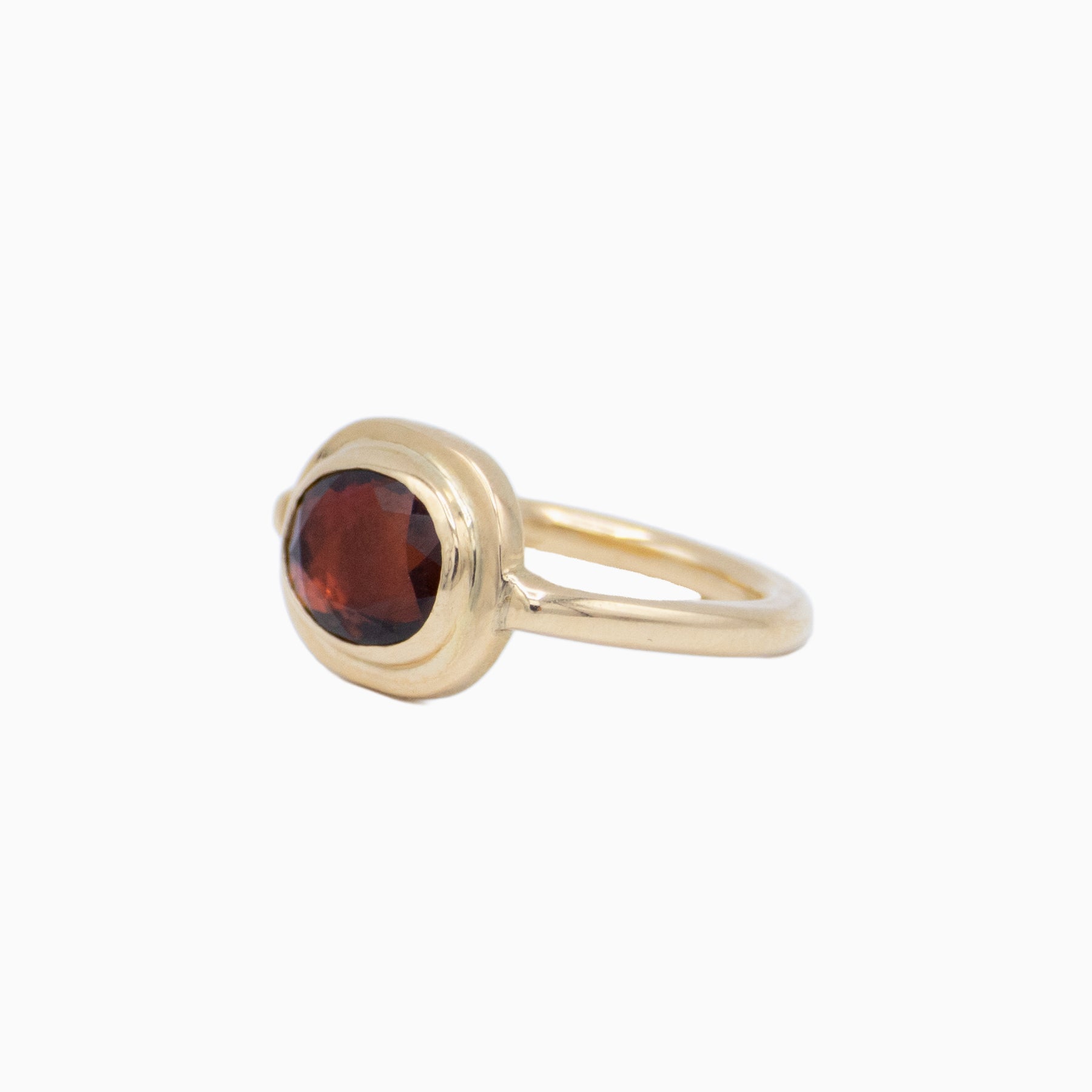 AM Studio Rosecut Strawberry Tourmaline Ring