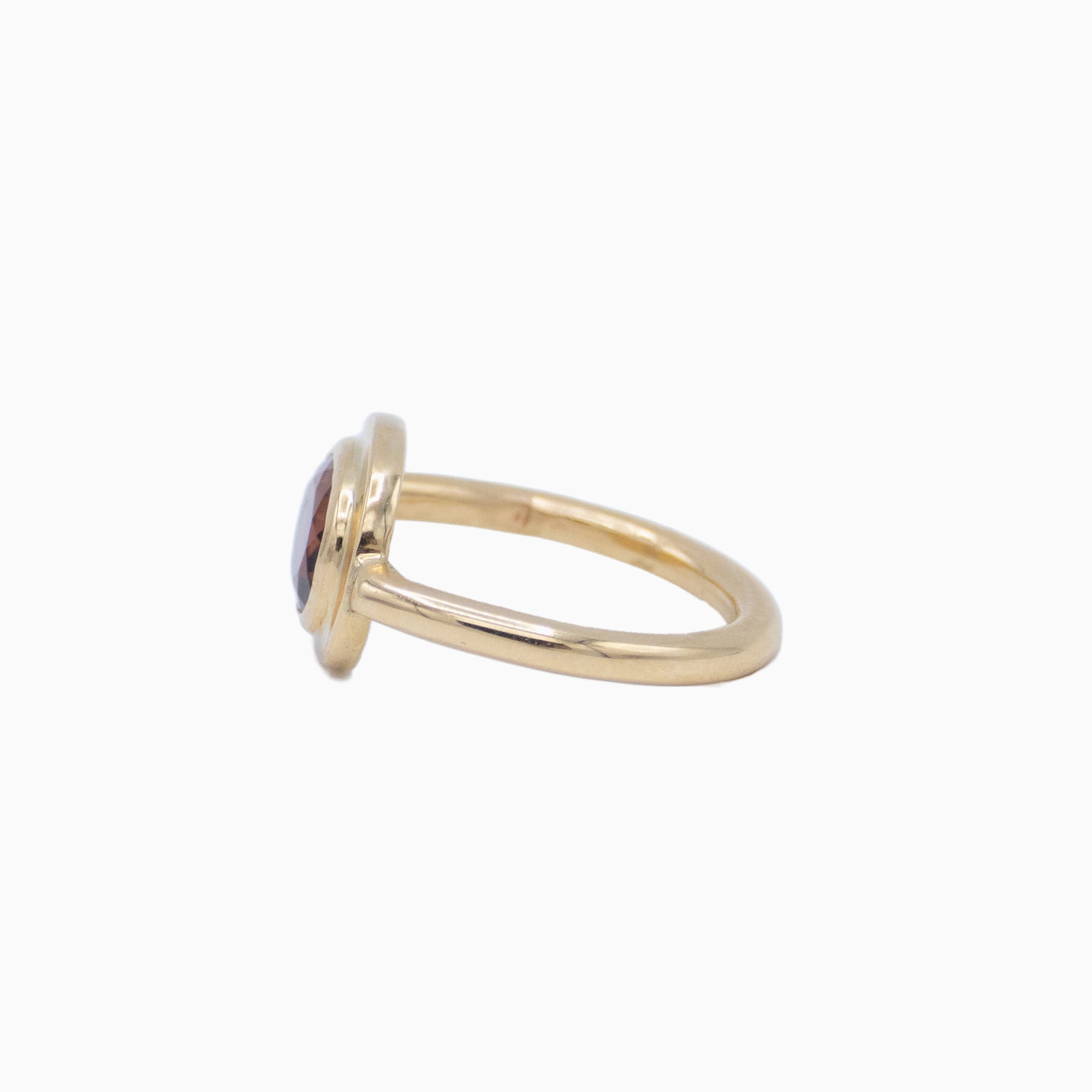 AM Studio Rosecut Strawberry Tourmaline Ring