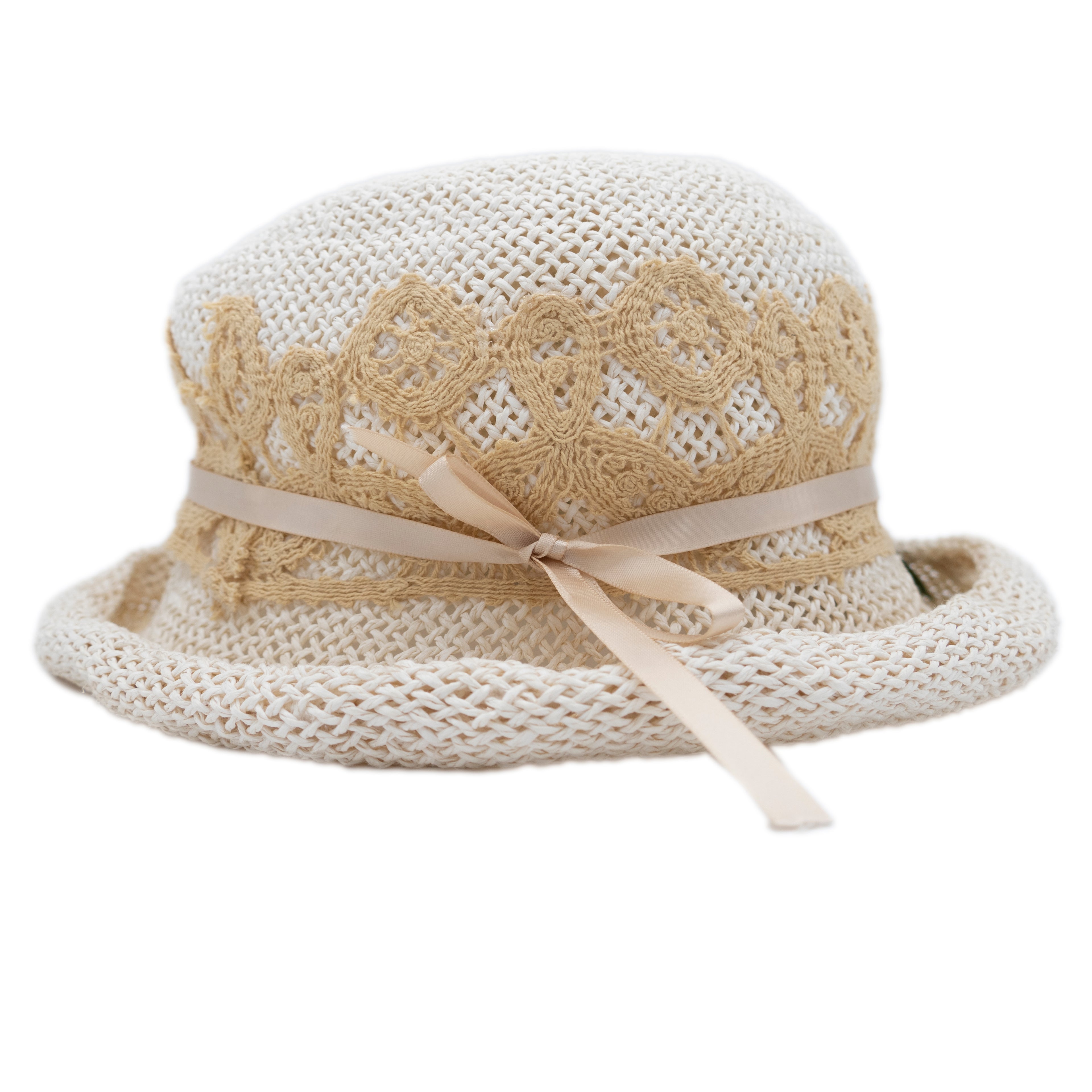 Straw Hat With Flowers
