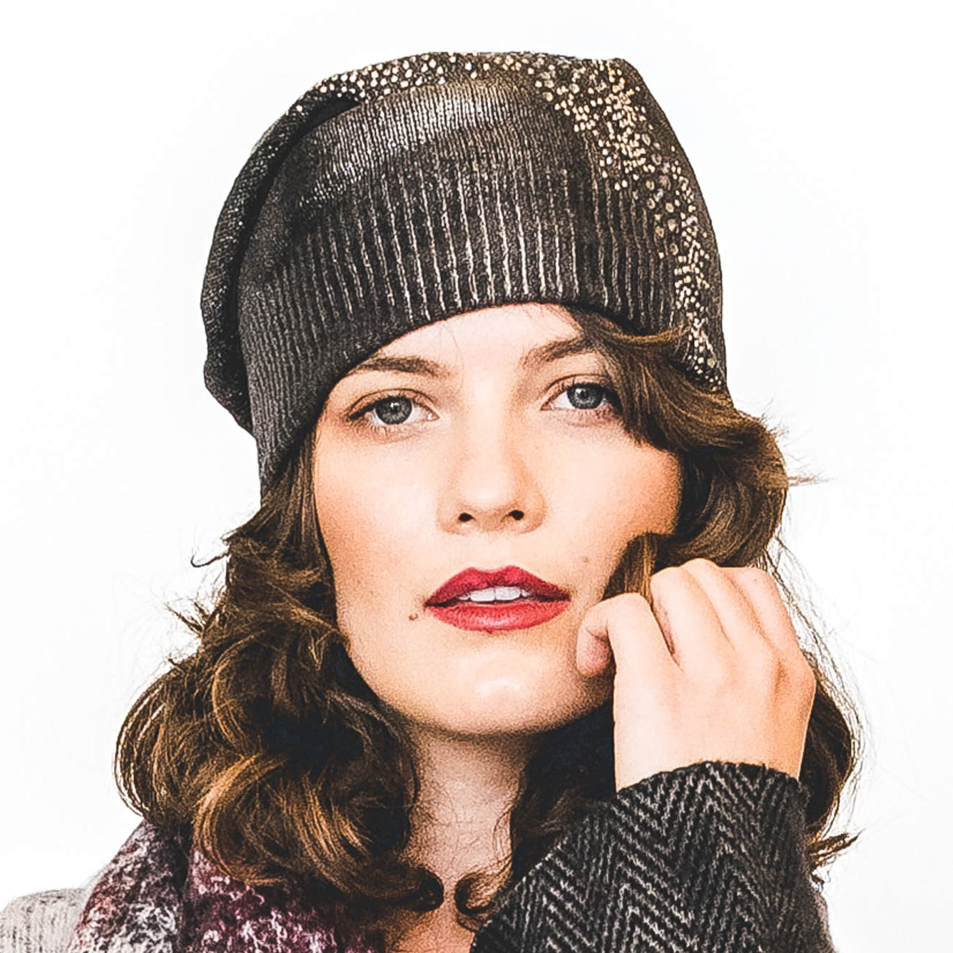 Avant Toi Knitted Beanie With Sequins