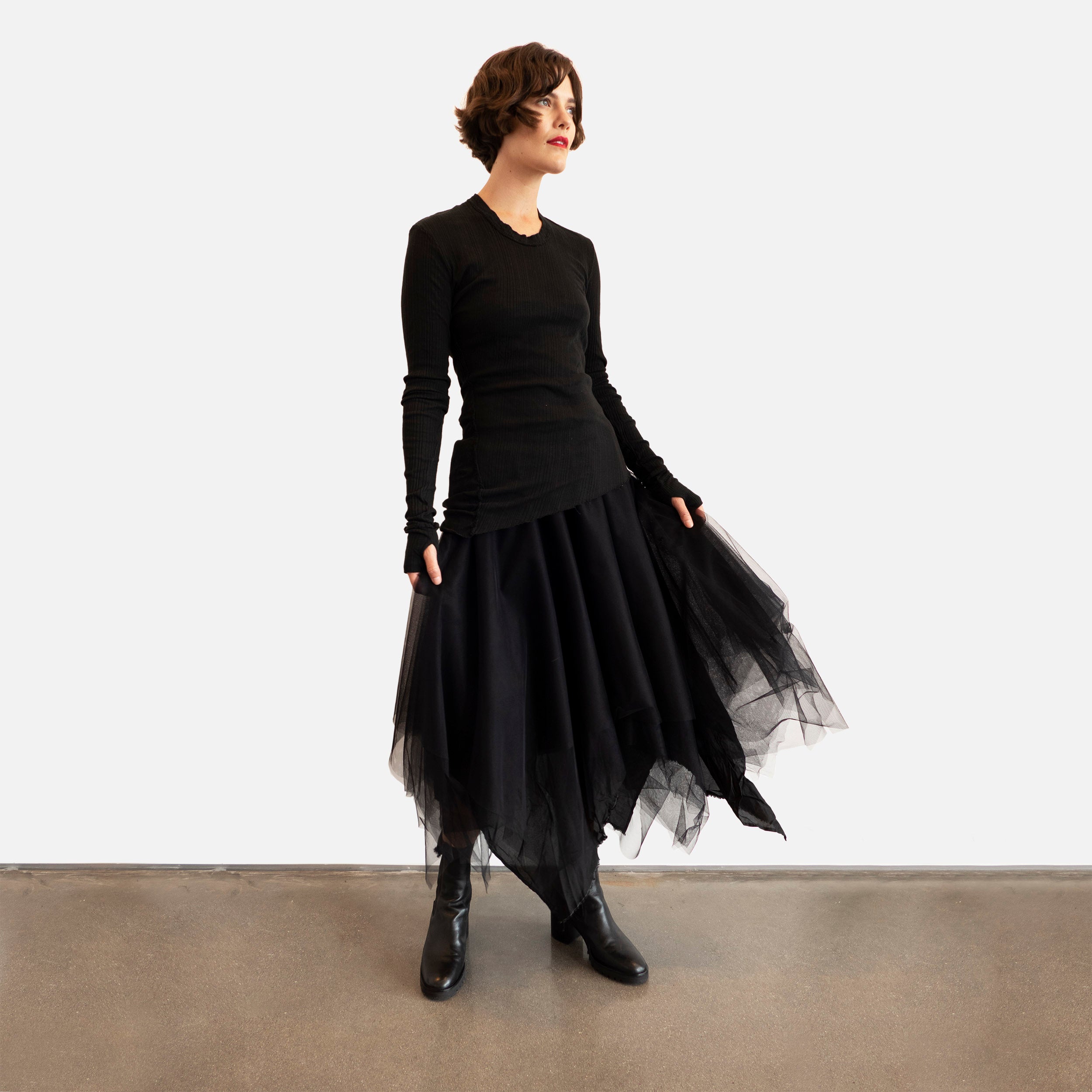 Marc Le Bihan Skirt Black Tulle