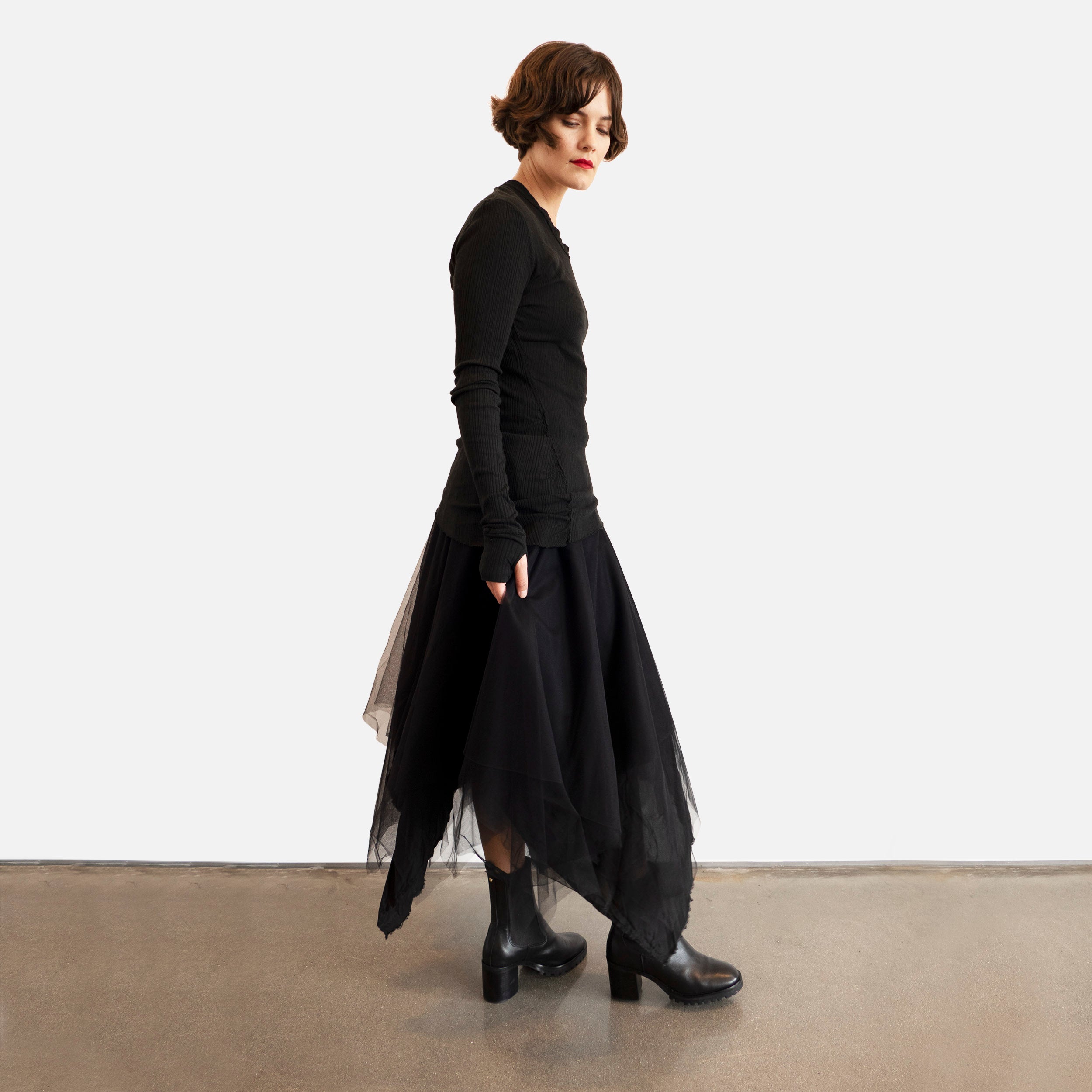 Marc Le Bihan Skirt Black Tulle
