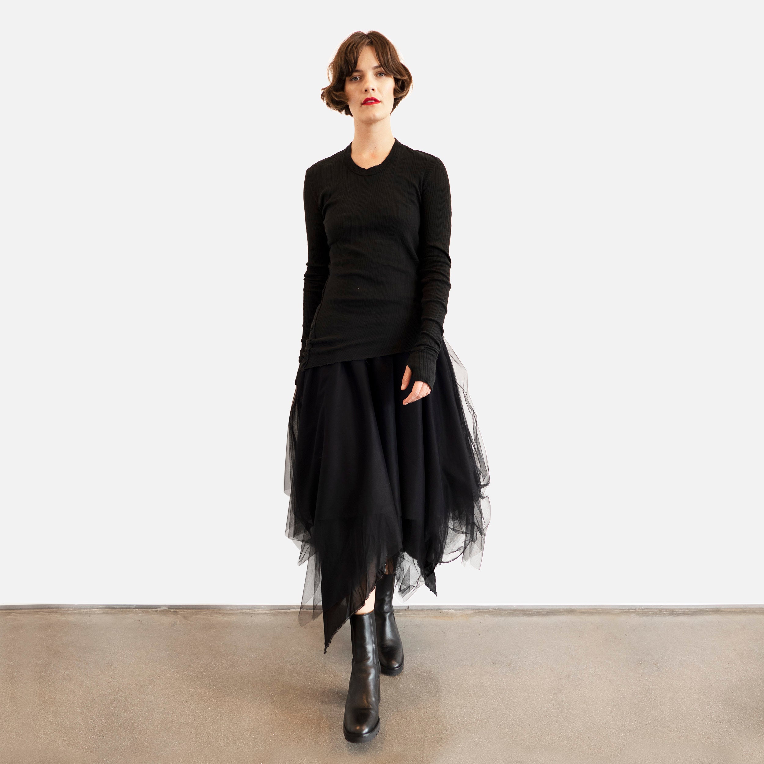 Marc Le Bihan Skirt Black Tulle