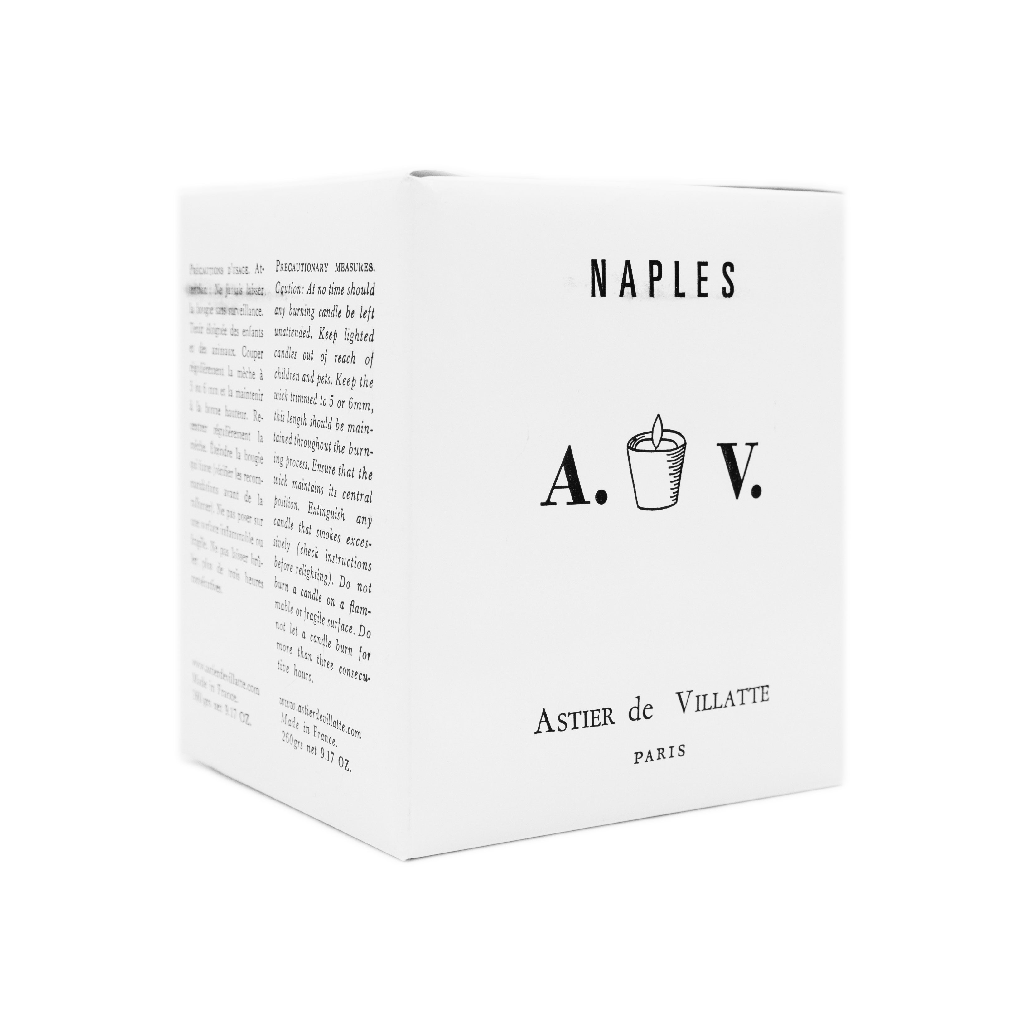 Astier de Villatte "Naples" Candle, Glass