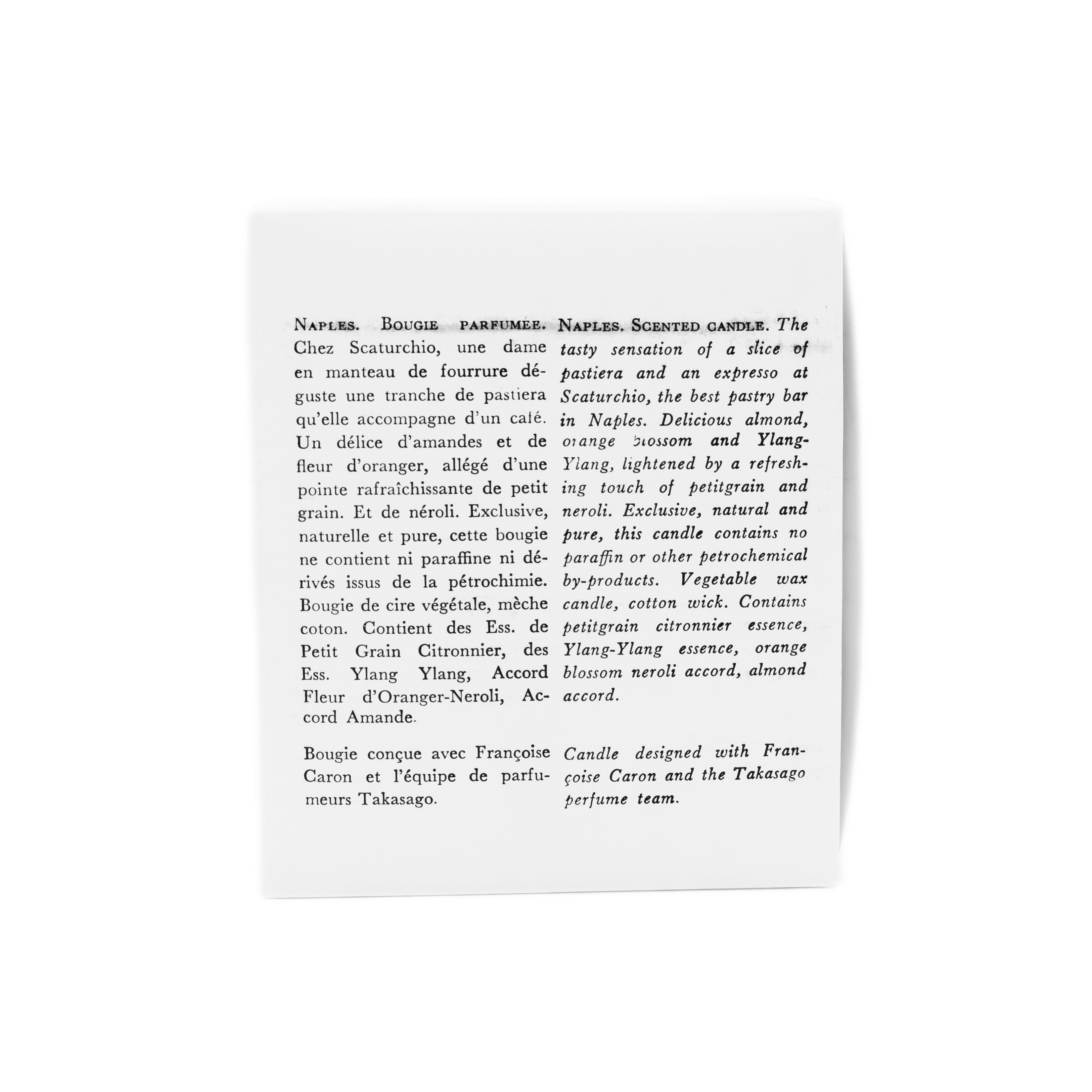 Astier de Villatte "Naples" Candle, Glass