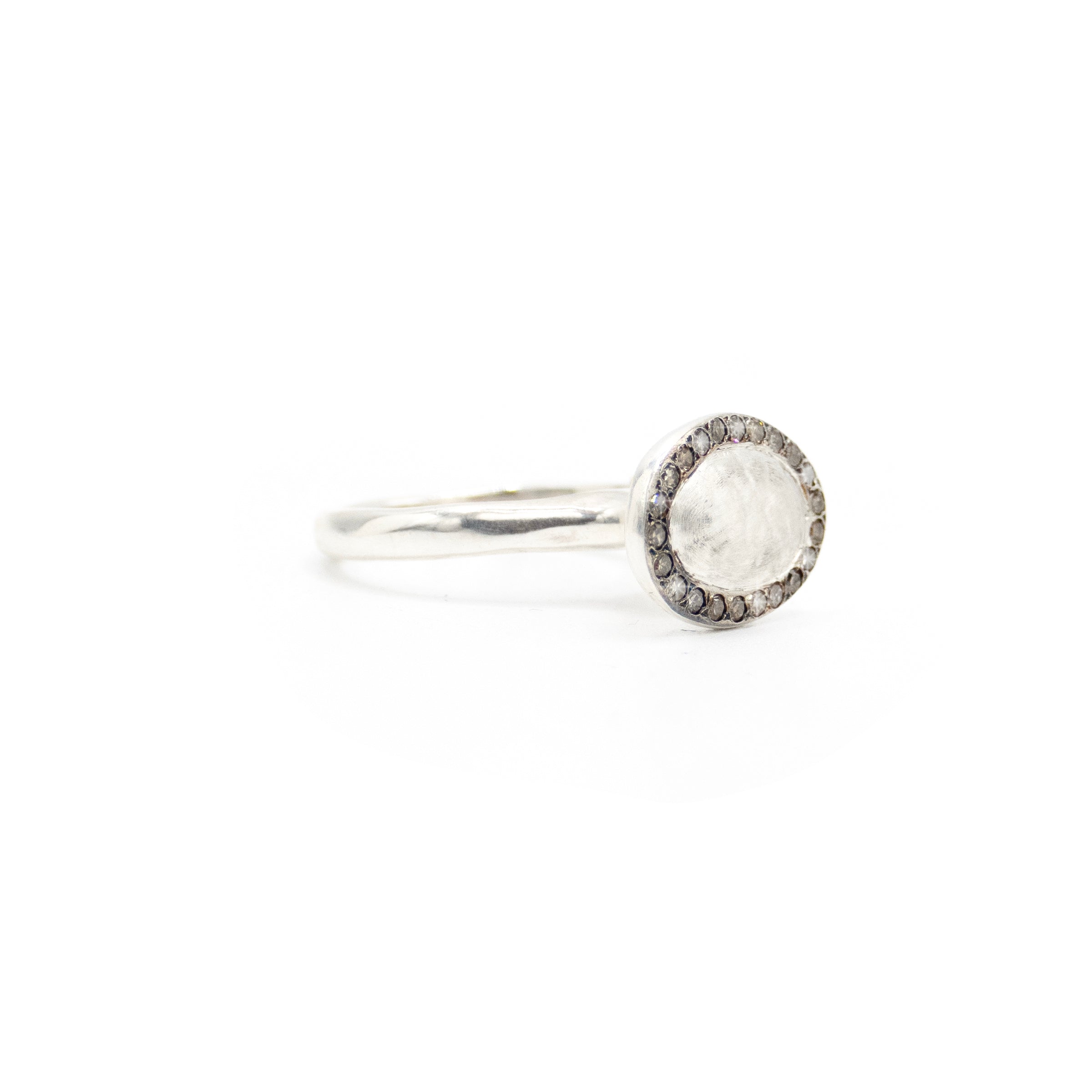Rosa Maria Touria Cognac Diamonds and Sterling Silver Ring