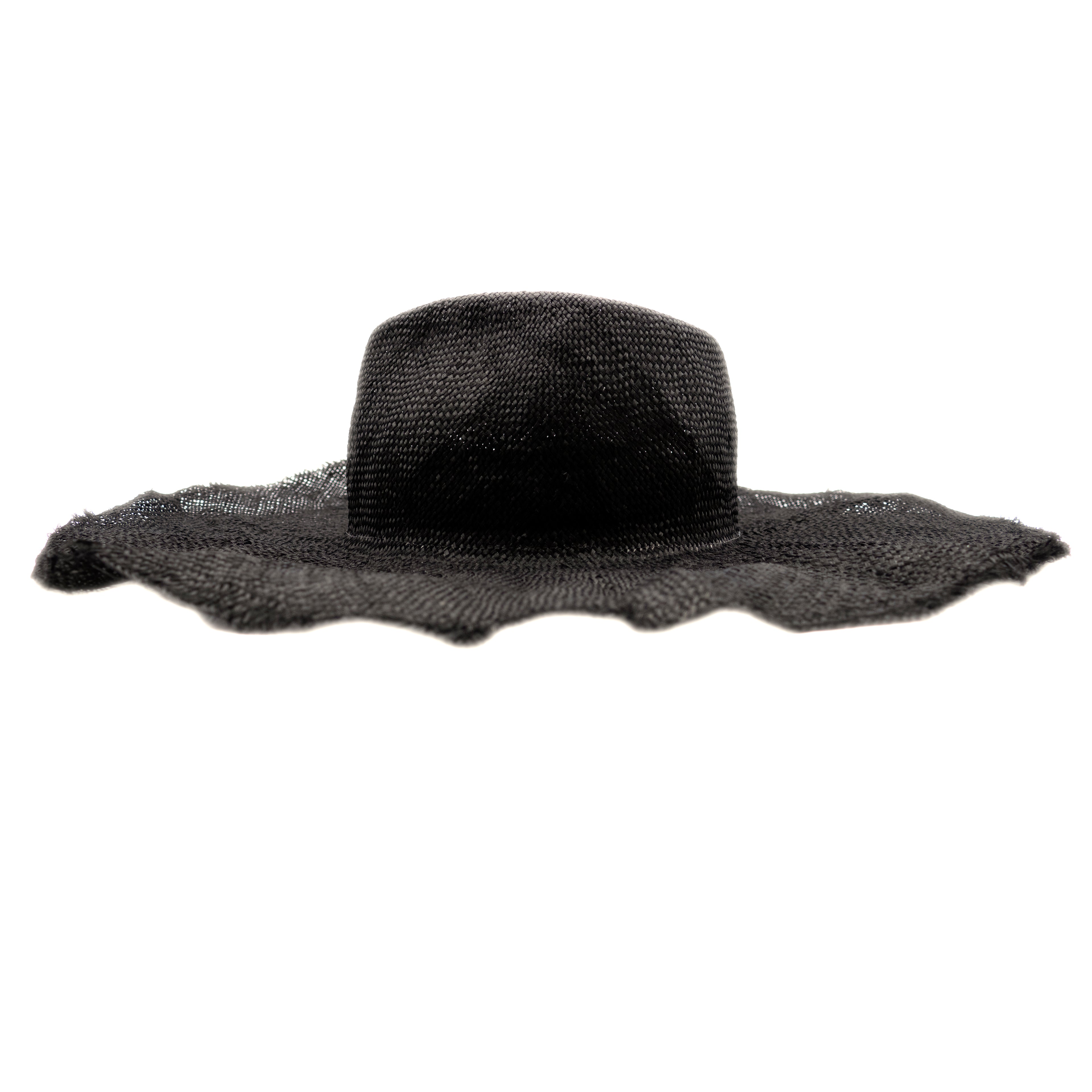 Reinhard Plank Black Straw Hat