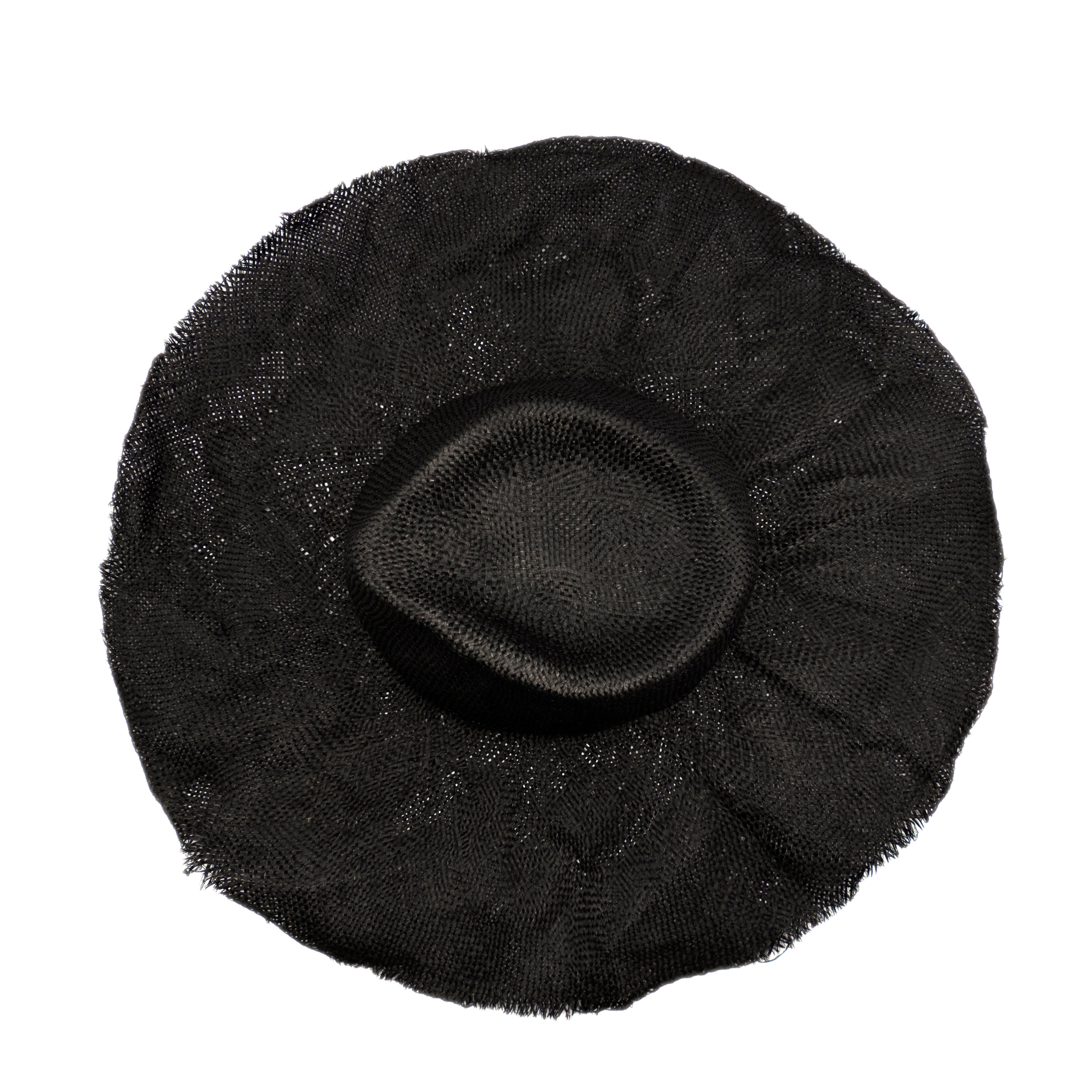Reinhard Plank Black Straw Hat