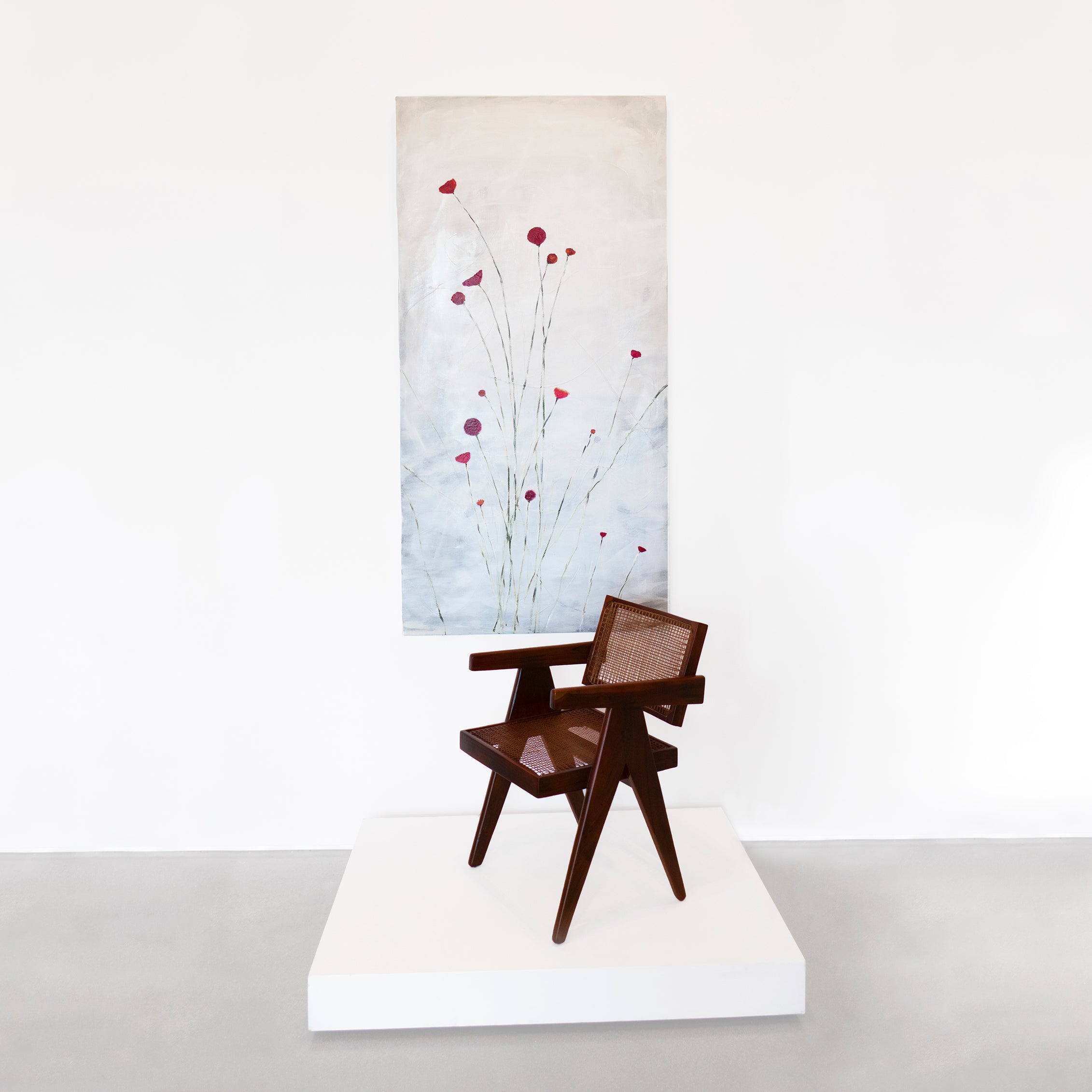 Pierre Jeanneret Teak Conference Chair