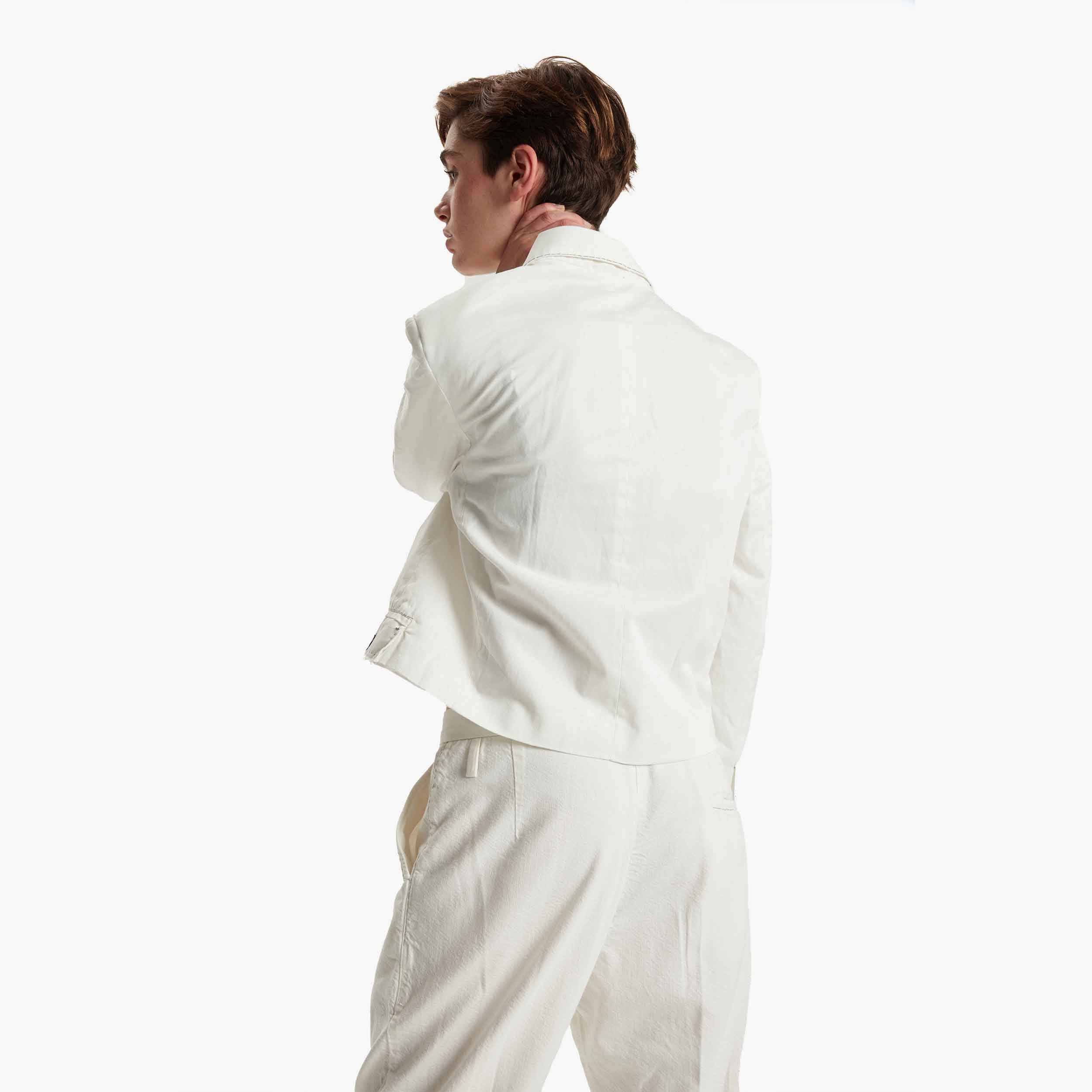 Umit Unal Cotton Cropped Blazer Jacket