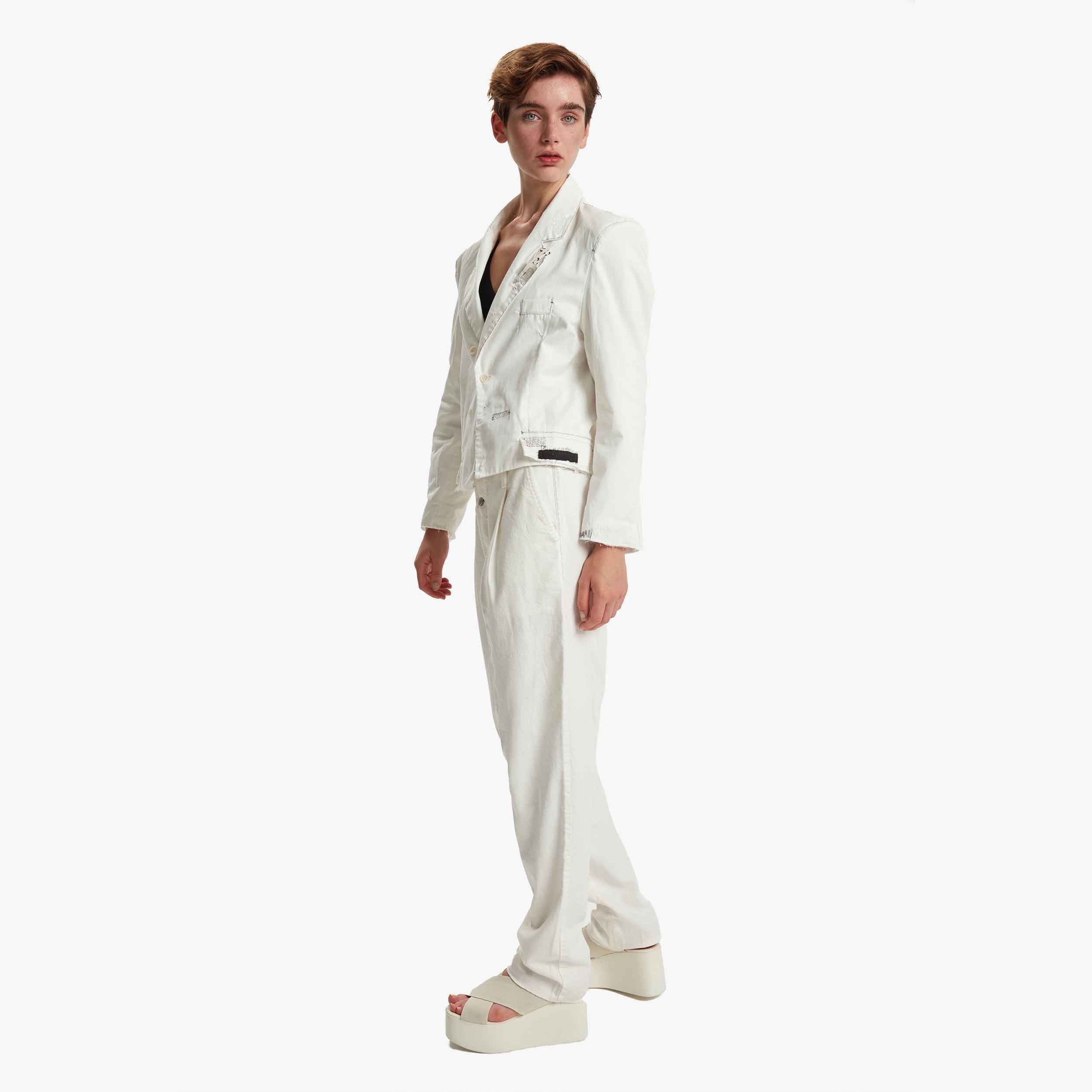 Umit Unal Cotton Cropped Blazer Jacket