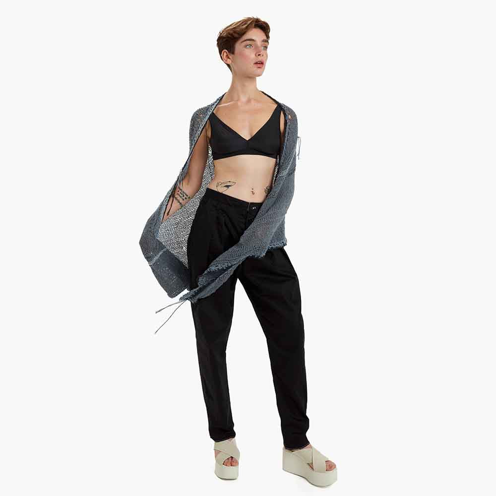 Umit Unal Hand Knitted Cotton Shawl