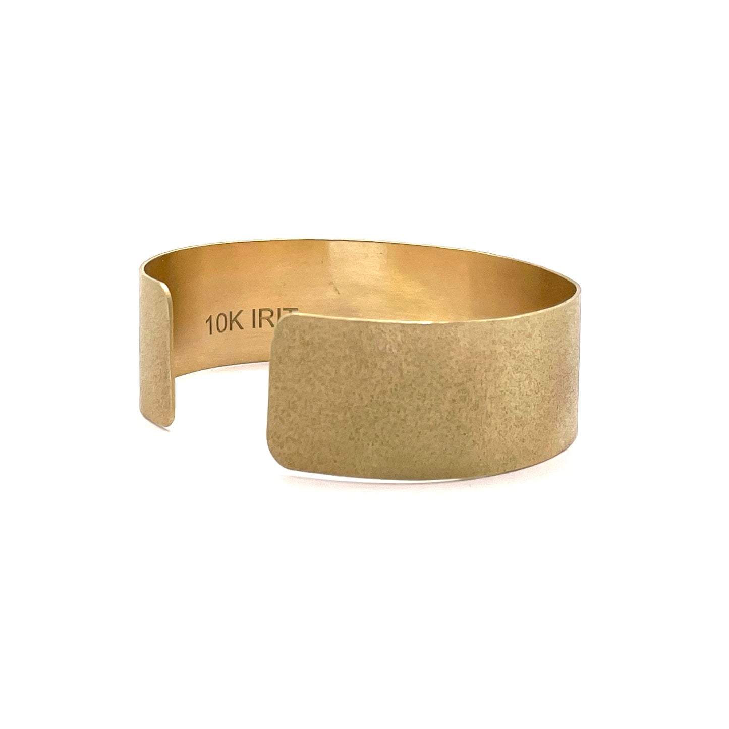 10K Gold and Diamonds 'Love' Cuff