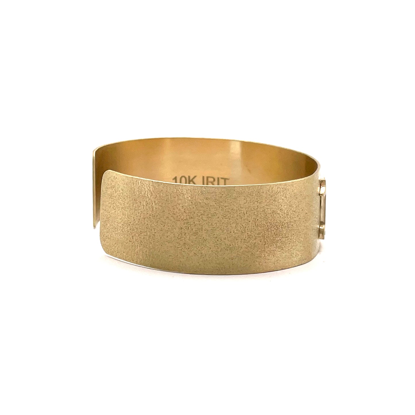 Irit Designs 10K Gold and Diamonds 'Love' Cuff