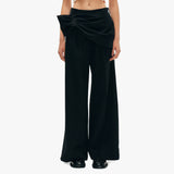Gathered Flower Sash Pants