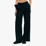 Gathered Flower Sash Pants