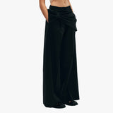 Gathered Flower Sash Pants