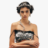 Sequin Sculpted Bandeau