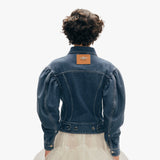 Embellished Sculpted Denim Jacket