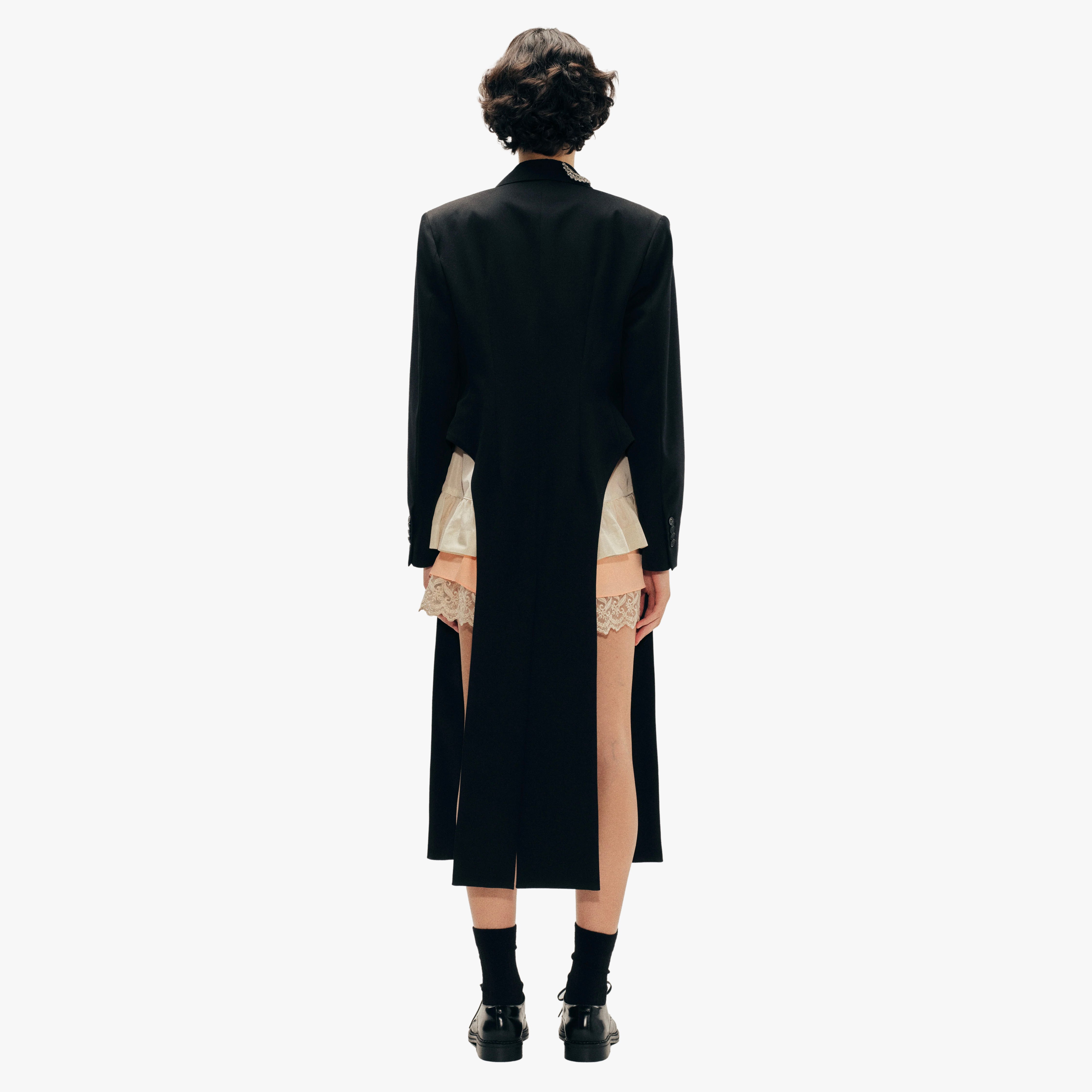 ウ*ン様 simone rocha テーラードジャケット ブラック UK8 Simone Rocha Embellished Tailcoat | FETNEH BLAKE CONCEPT