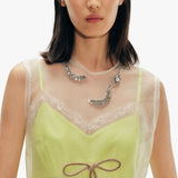 Embellished Sheer Organza Dress