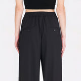 Isabel Benenato Straight Wide Leg Wool Pants