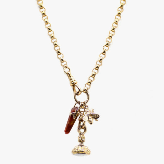 Gold Bee Necklace