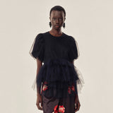 Simone Rocha Puff Sleeve T-Shirt with Tutu