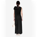 Simone Rocha Shoulder Bow Bias Cut Sheath Dress