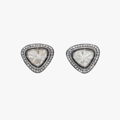 AM Studio Polki Diamond Stud Earrings