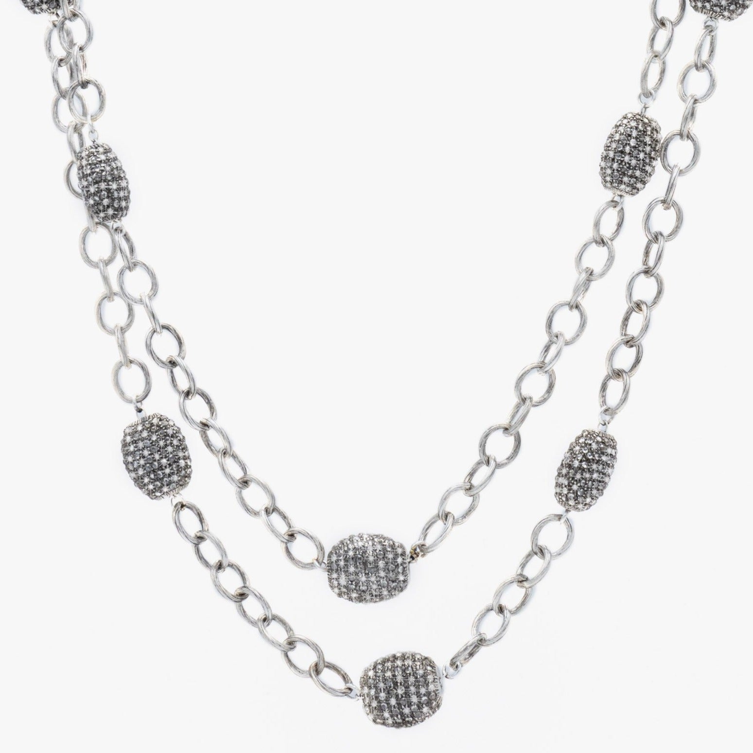 AM Studio Vintage Diamond Bead Necklace