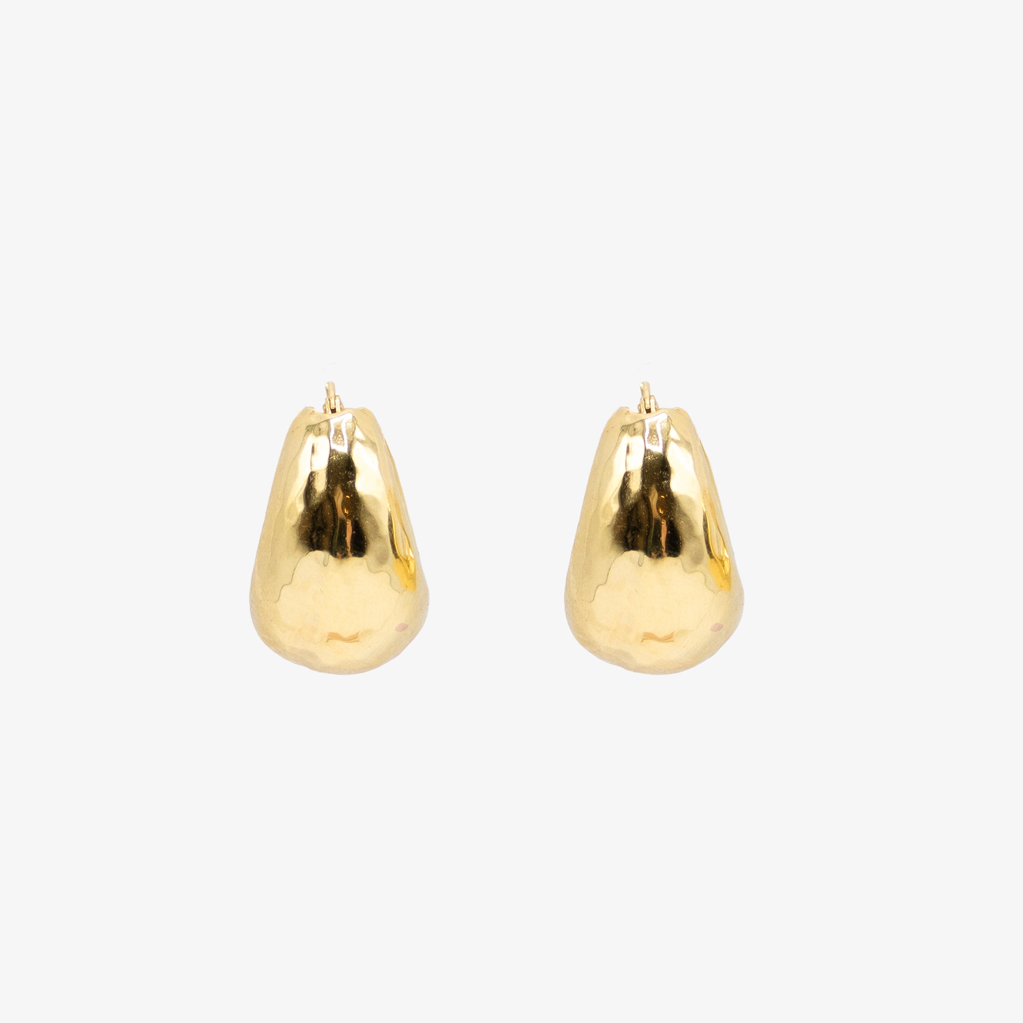 14K gold hoop earrings by AM Studio.