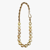 Antique Gold Watch Chain and South Sea Pearls Necklace