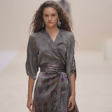Hand Painted Silk Dress