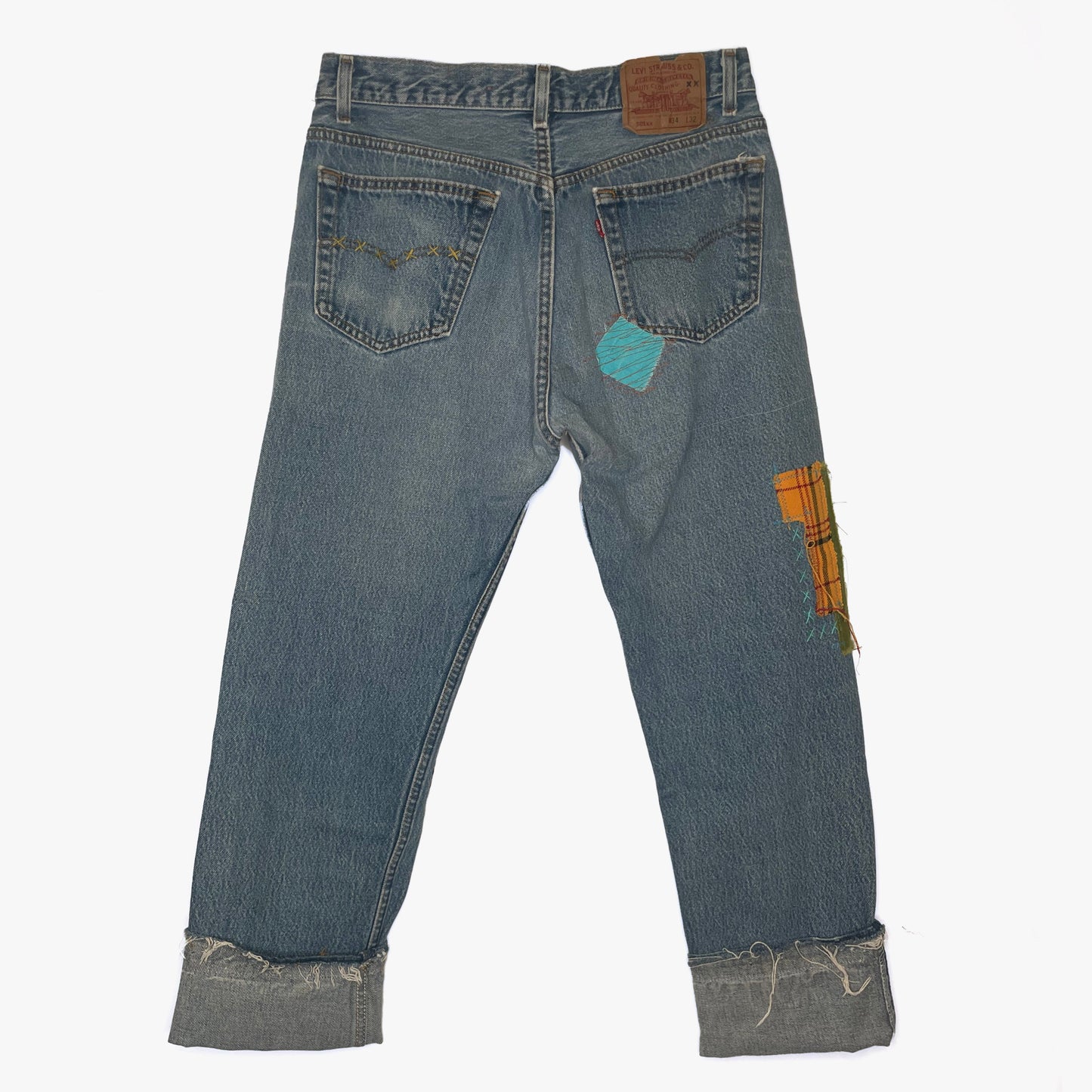 B-530 Travel Patched 501 Jeans