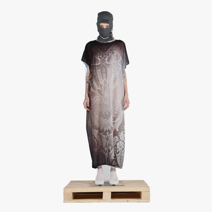 Barbara Bologna Print Tube Dress