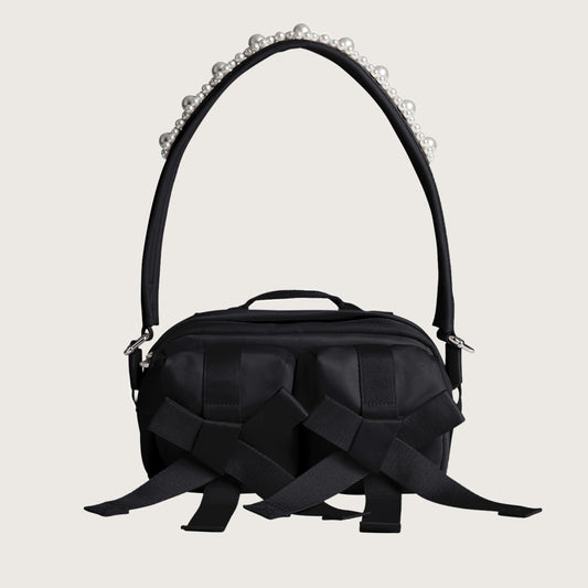 Beaded Classic Bow Crossbody Bag