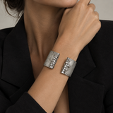 Irit Design - Sterling Silver and Diamond Cuff