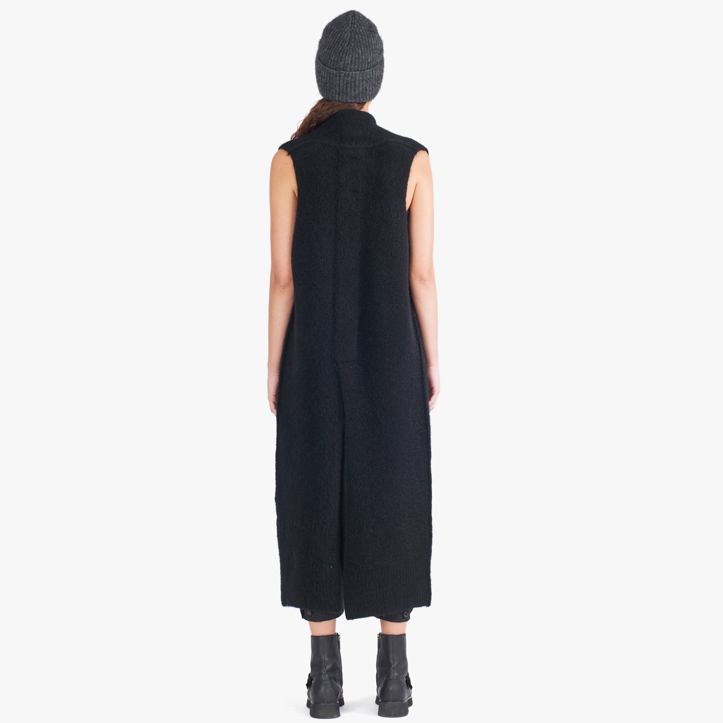 Mohair and Wool Long Knit Vest